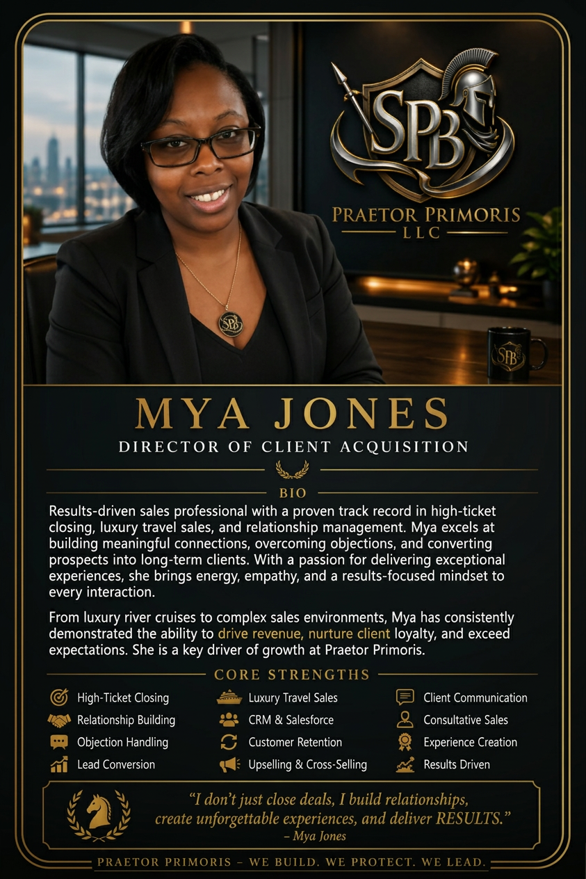 Mya Jones — Director of Client Acquisition