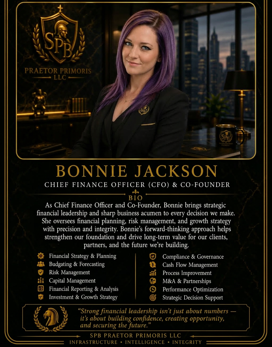 Bonnie Jackson — Chief Finance Officer (CFO) & Co-Founder