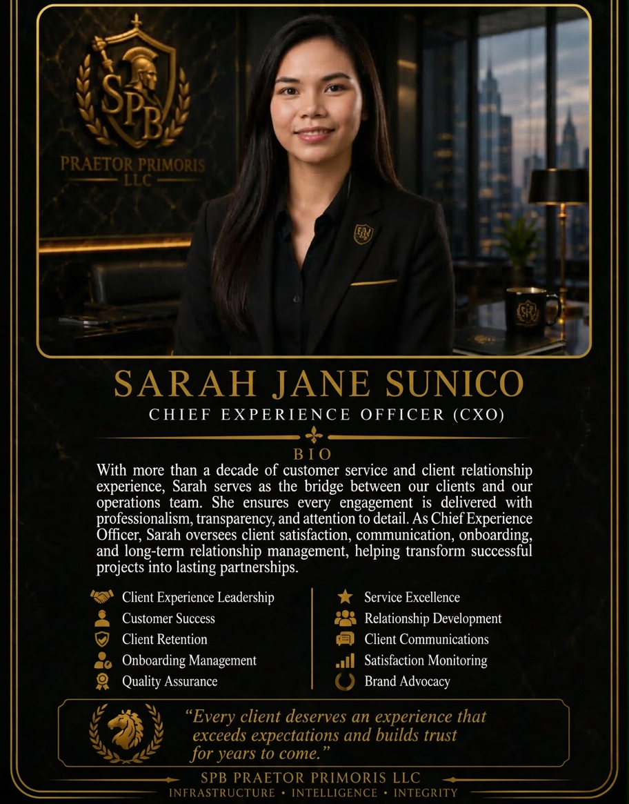 Sarah Jane Sunico — Chief Experience Officer (CXO)